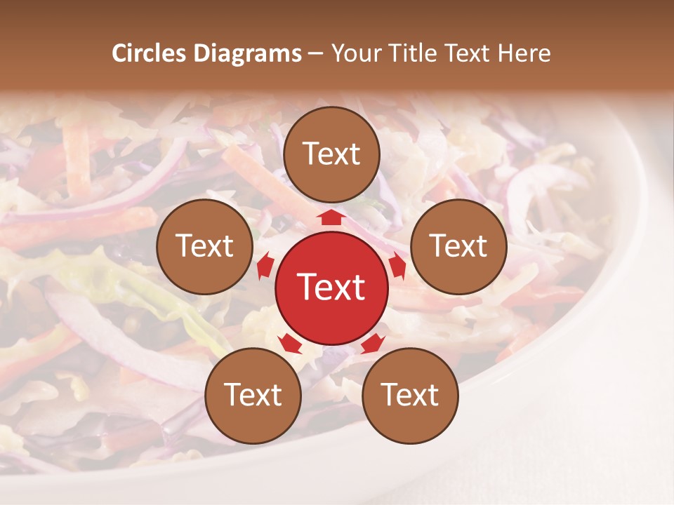 Grated Coleslaw Red PowerPoint Template