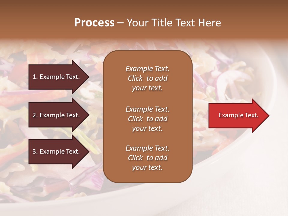 Grated Coleslaw Red PowerPoint Template