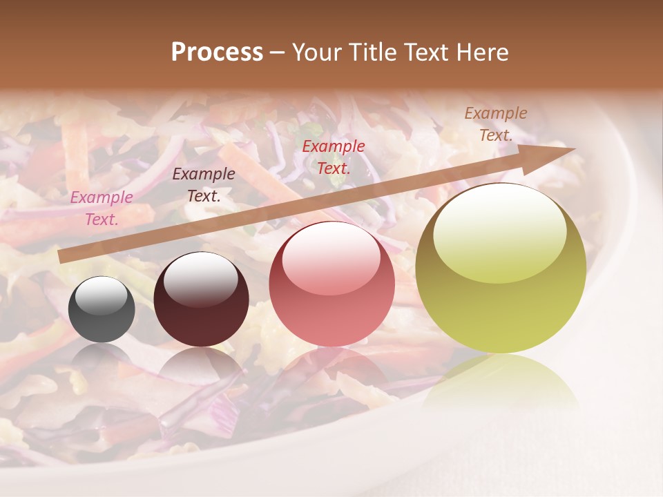 Grated Coleslaw Red PowerPoint Template