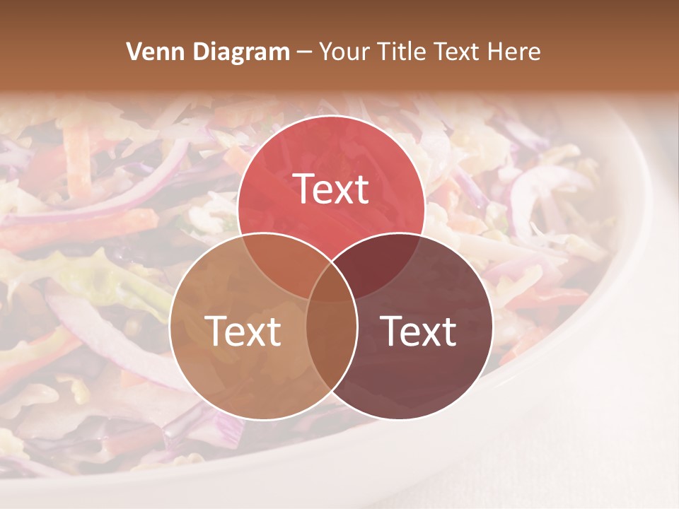 Grated Coleslaw Red PowerPoint Template