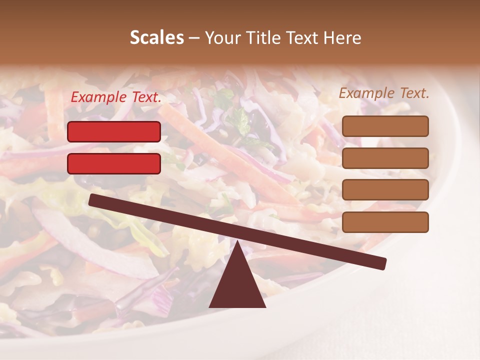 Grated Coleslaw Red PowerPoint Template