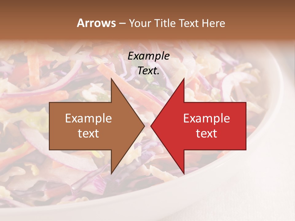 Grated Coleslaw Red PowerPoint Template