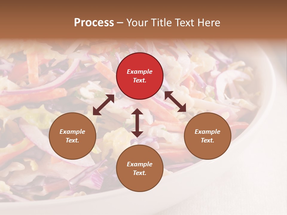 Grated Coleslaw Red PowerPoint Template