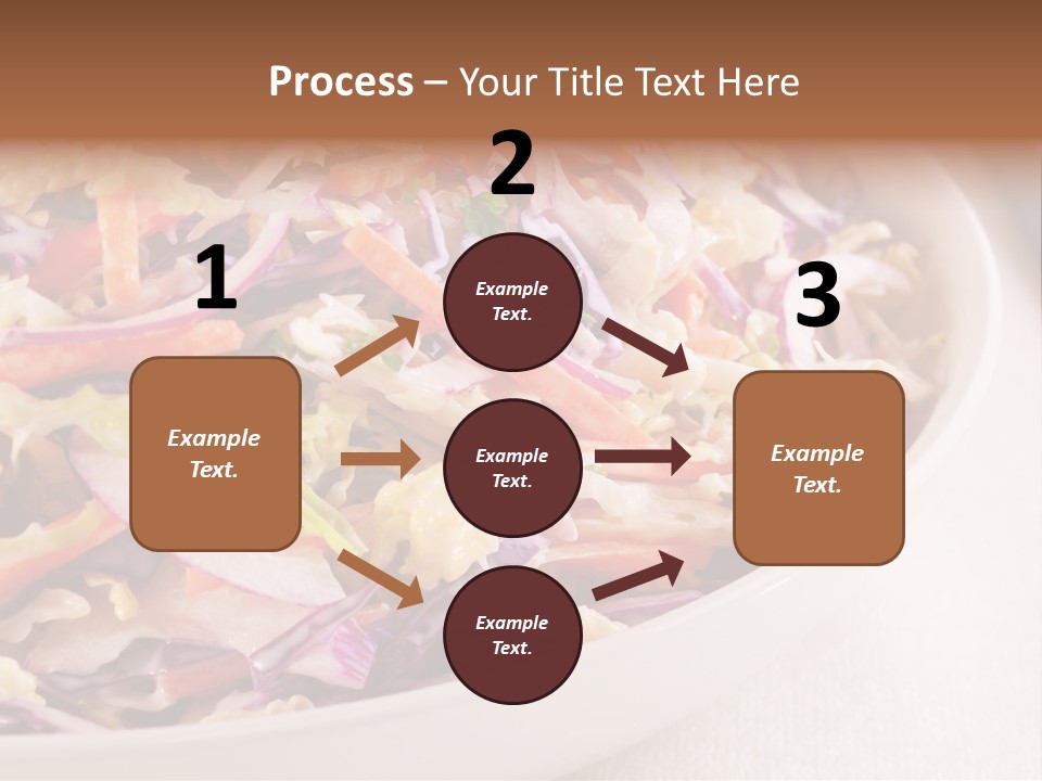 Grated Coleslaw Red PowerPoint Template