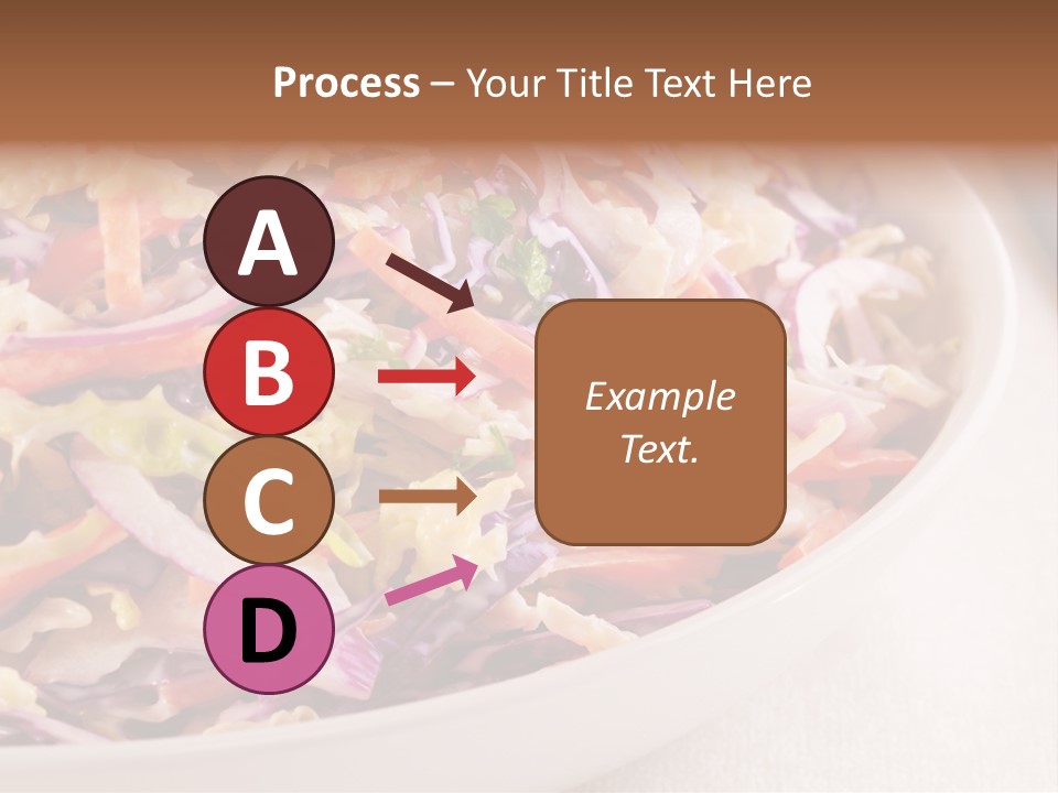 Grated Coleslaw Red PowerPoint Template