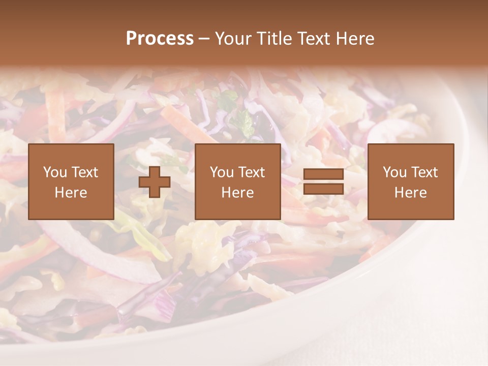 Grated Coleslaw Red PowerPoint Template