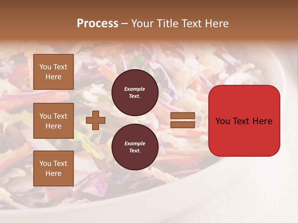 Grated Coleslaw Red PowerPoint Template