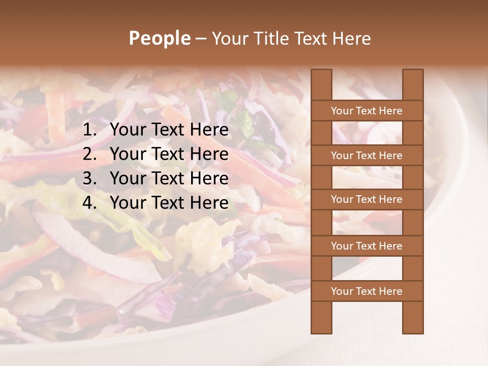 Grated Coleslaw Red PowerPoint Template