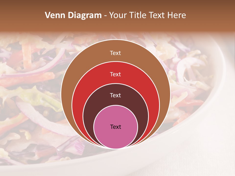 Grated Coleslaw Red PowerPoint Template