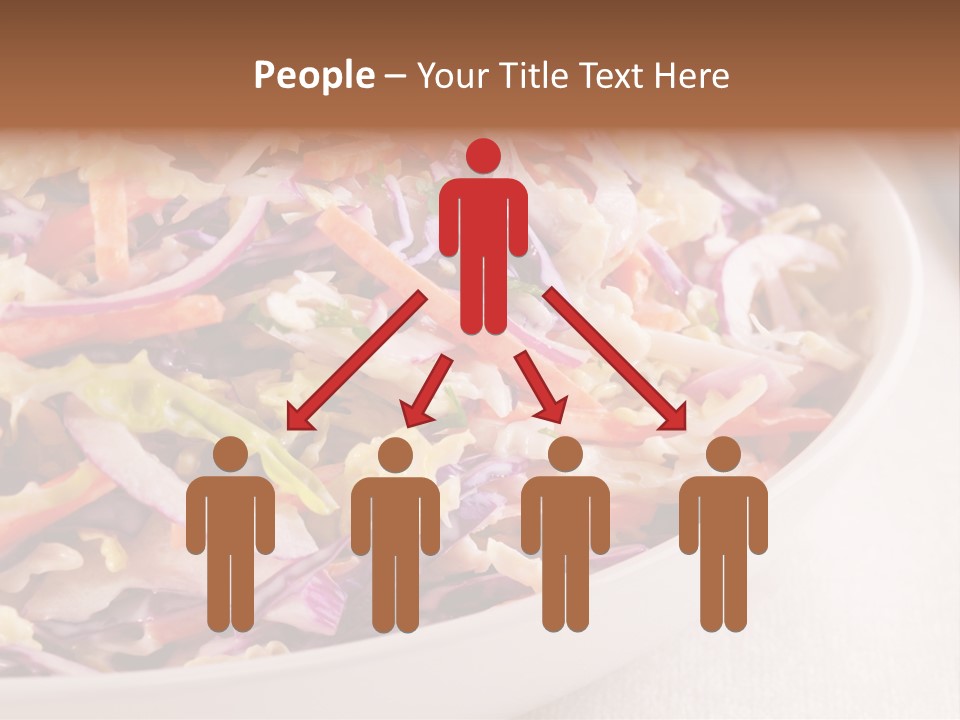 Grated Coleslaw Red PowerPoint Template