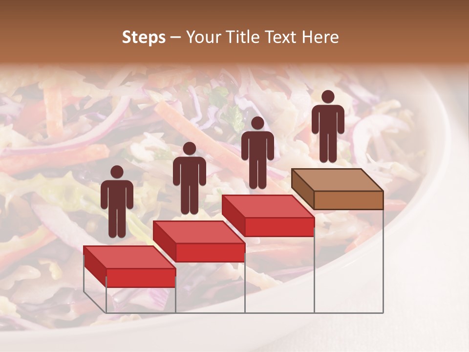 Grated Coleslaw Red PowerPoint Template