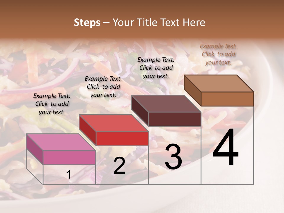 Grated Coleslaw Red PowerPoint Template