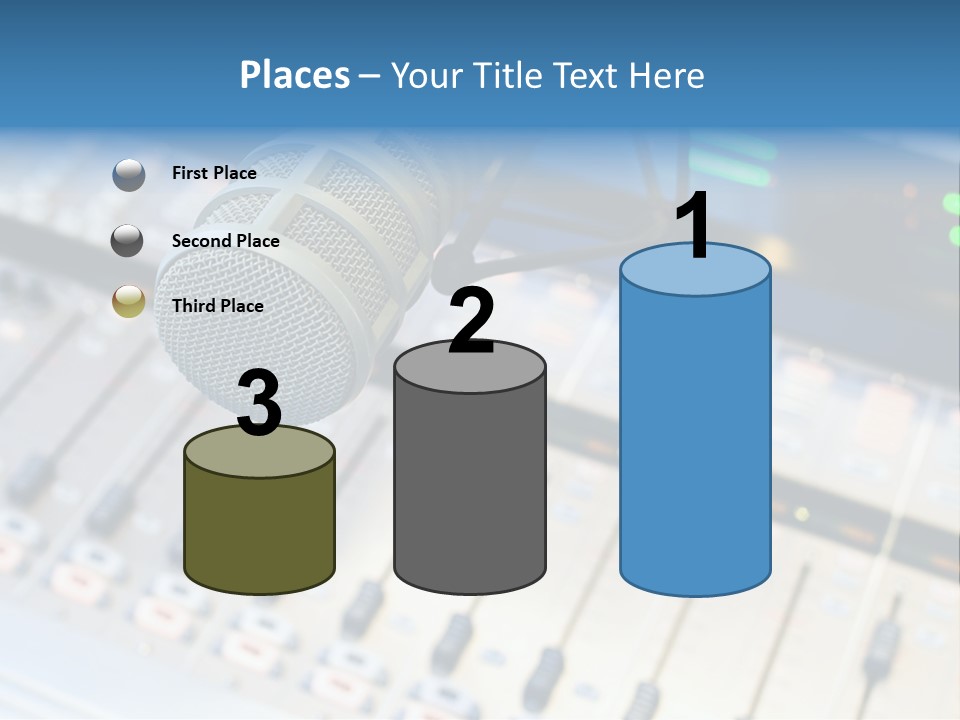 Mic Communication Panel PowerPoint Template