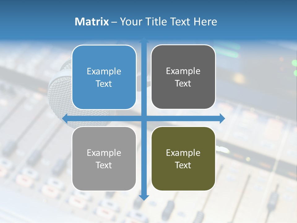 Mic Communication Panel PowerPoint Template