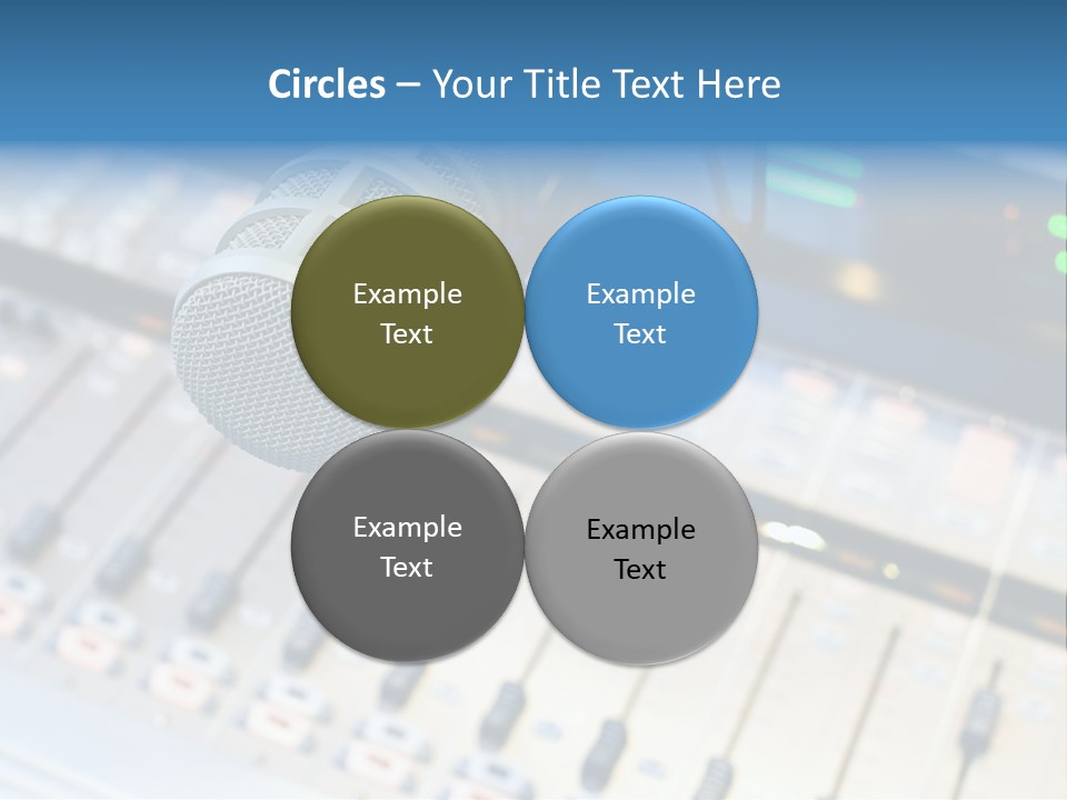 Mic Communication Panel PowerPoint Template