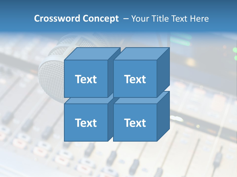 Mic Communication Panel PowerPoint Template