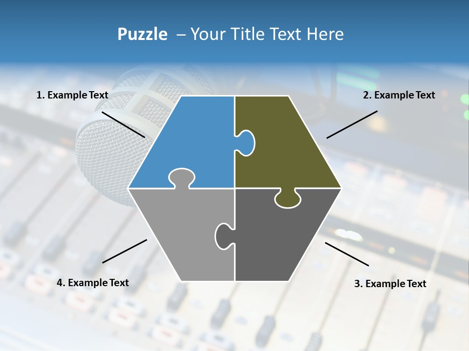 Mic Communication Panel PowerPoint Template