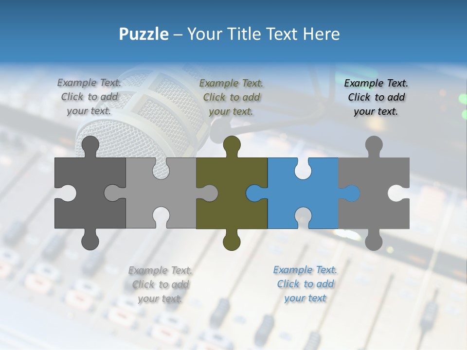 Mic Communication Panel PowerPoint Template
