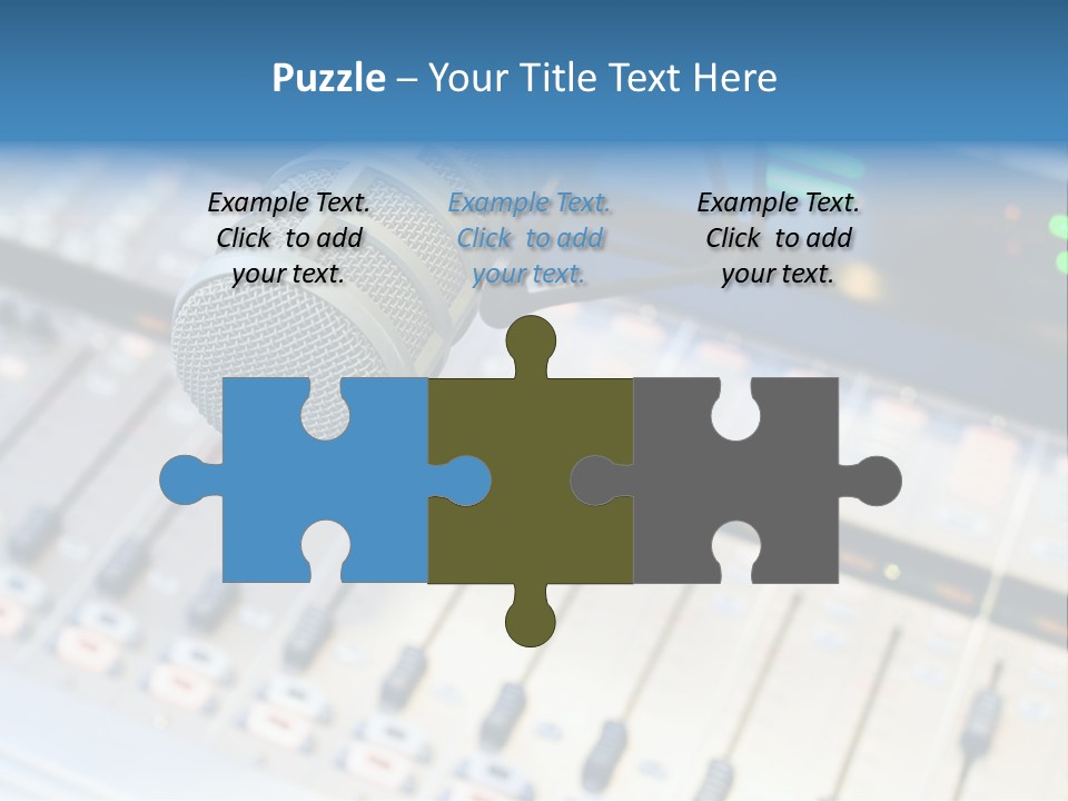 Mic Communication Panel PowerPoint Template