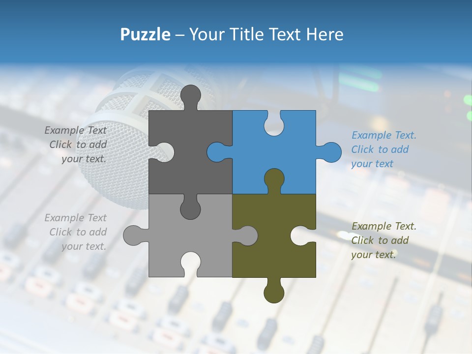 Mic Communication Panel PowerPoint Template