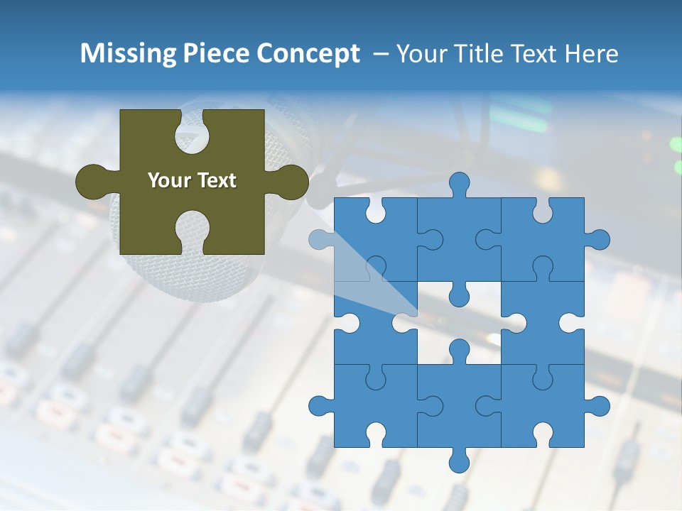 Mic Communication Panel PowerPoint Template