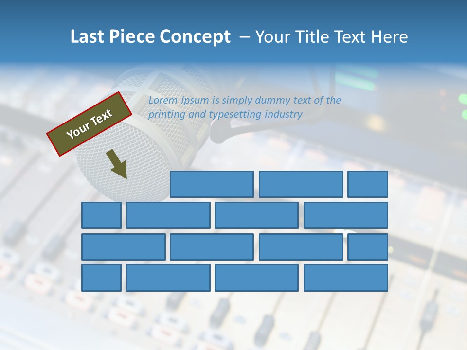 Mic Communication Panel PowerPoint Template