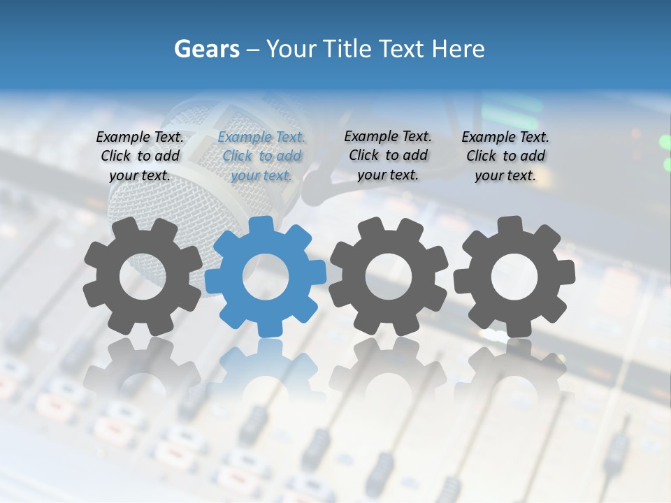 Mic Communication Panel PowerPoint Template