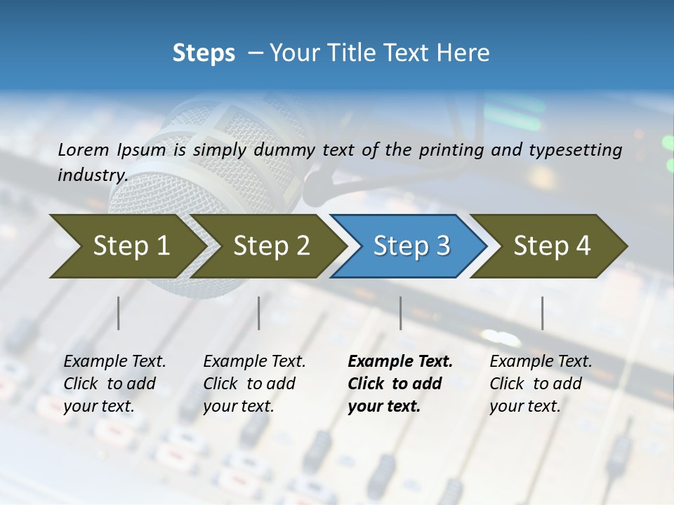 Mic Communication Panel PowerPoint Template
