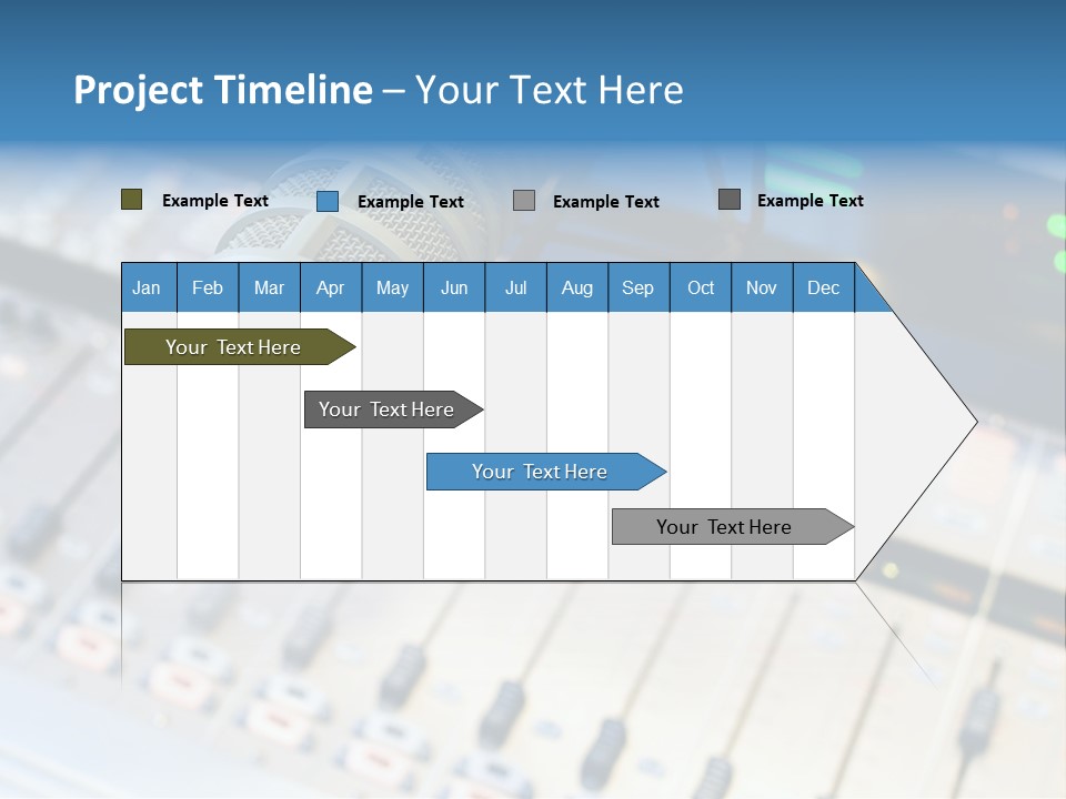 Mic Communication Panel PowerPoint Template