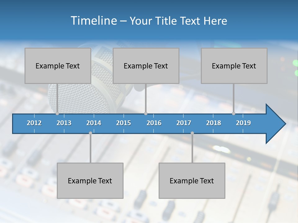 Mic Communication Panel PowerPoint Template