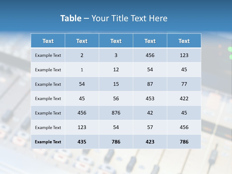 Mic Communication Panel PowerPoint Template