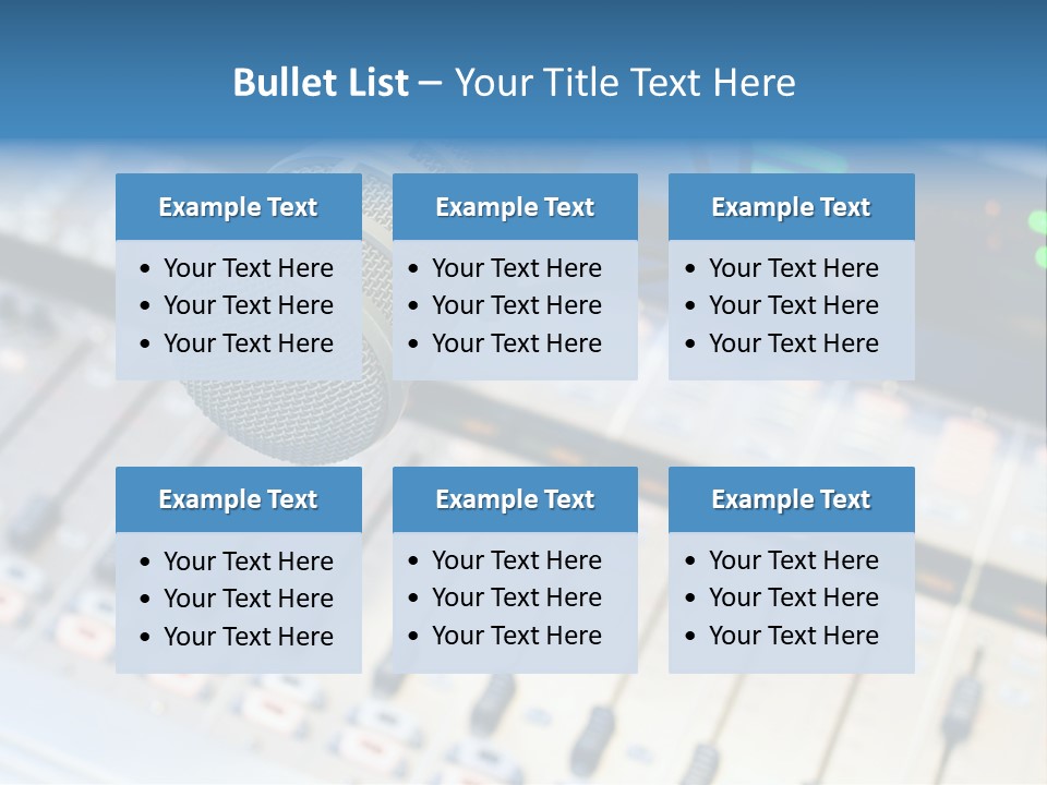 Mic Communication Panel PowerPoint Template