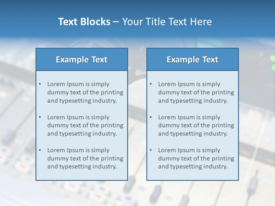 Mic Communication Panel PowerPoint Template