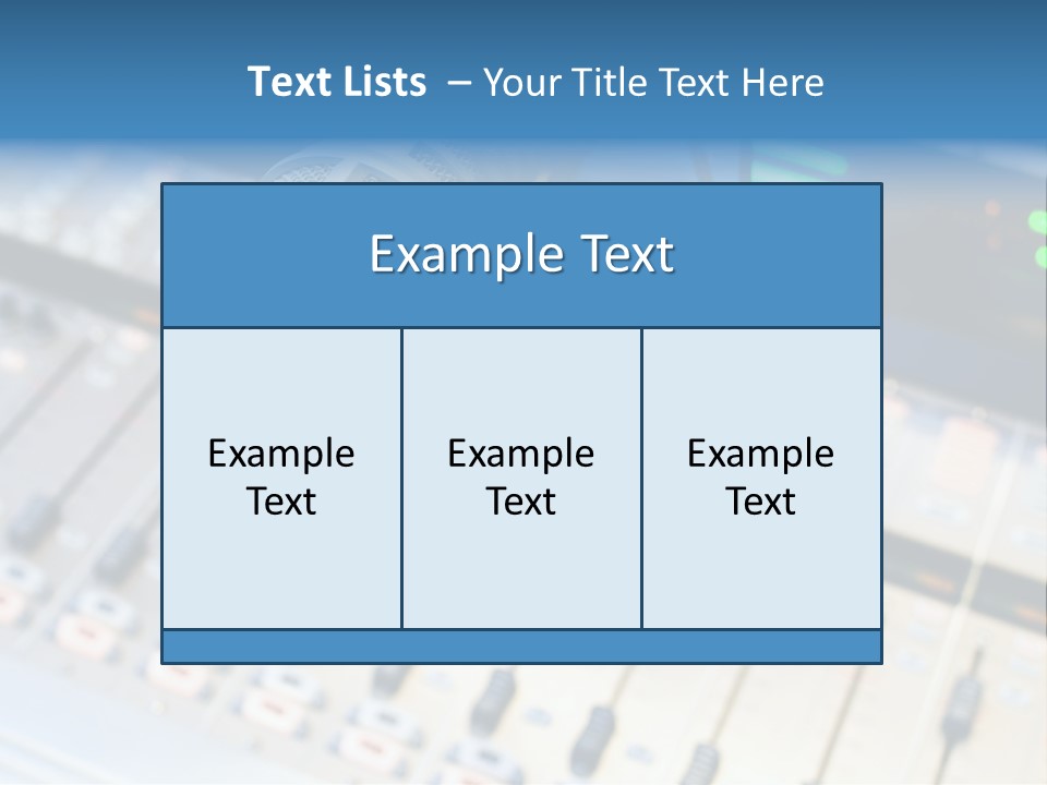 Mic Communication Panel PowerPoint Template