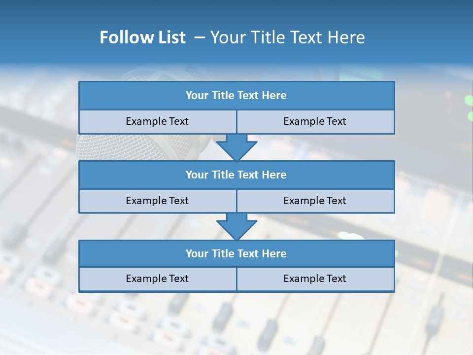 Mic Communication Panel PowerPoint Template
