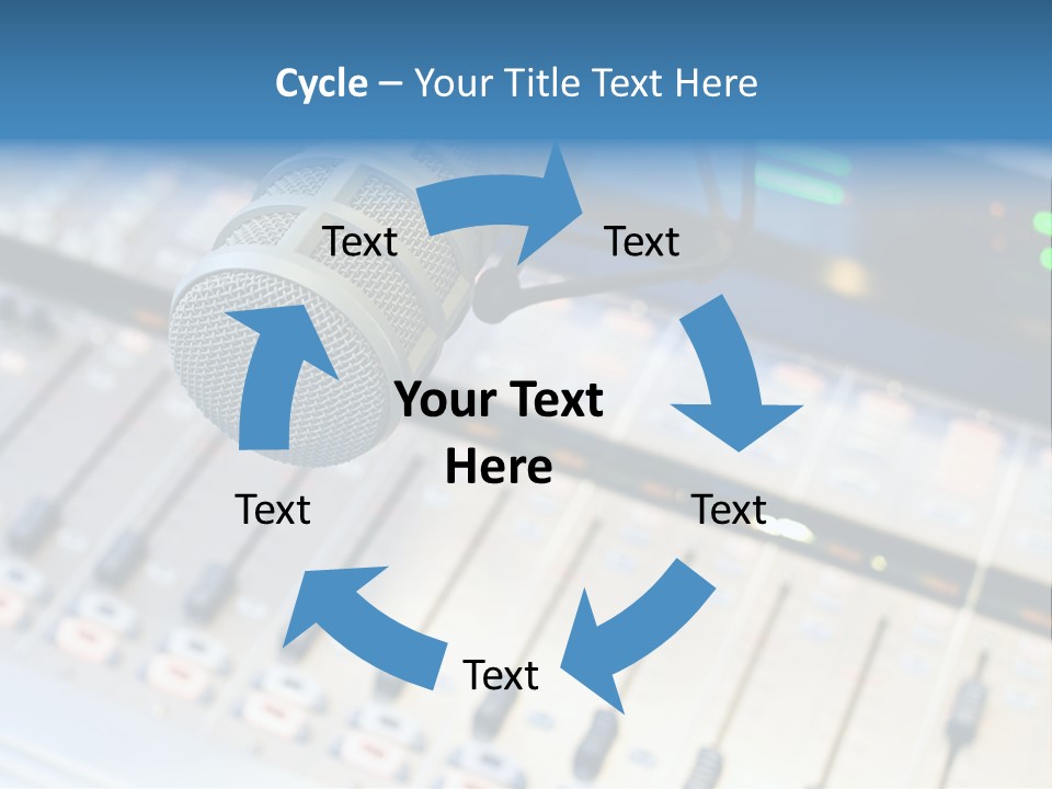 Mic Communication Panel PowerPoint Template
