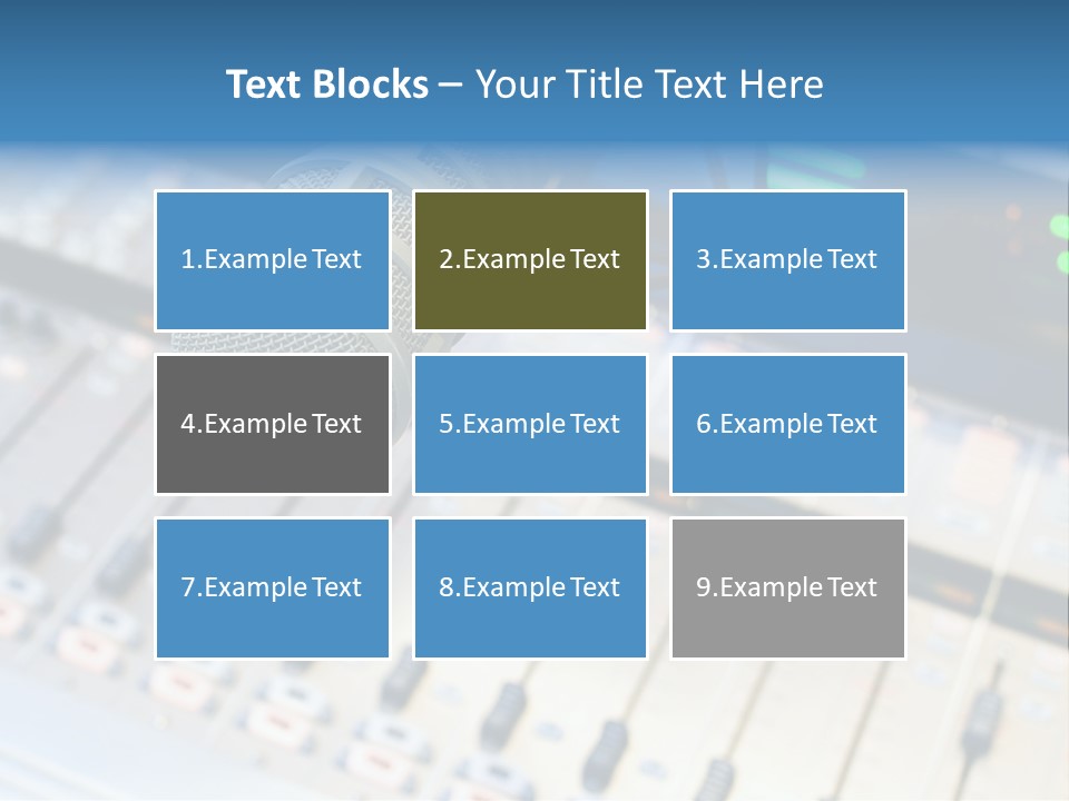 Mic Communication Panel PowerPoint Template