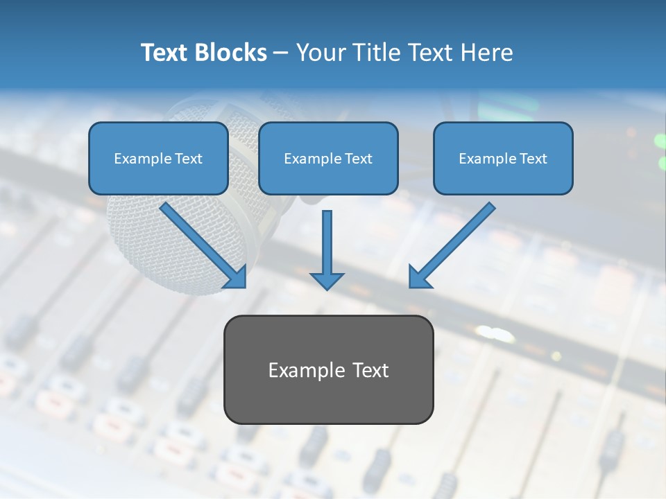 Mic Communication Panel PowerPoint Template
