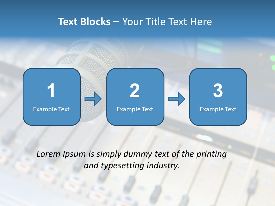 Mic Communication Panel PowerPoint Template