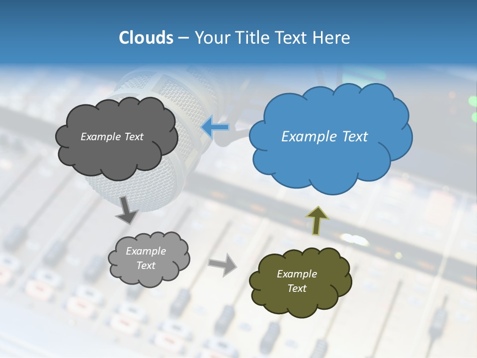 Mic Communication Panel PowerPoint Template