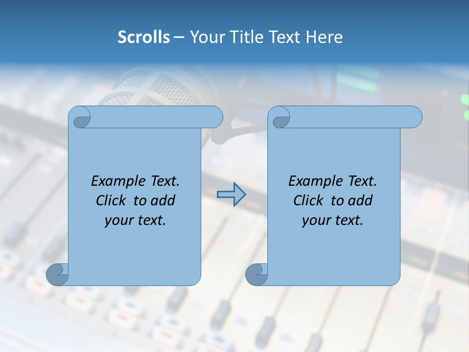 Mic Communication Panel PowerPoint Template