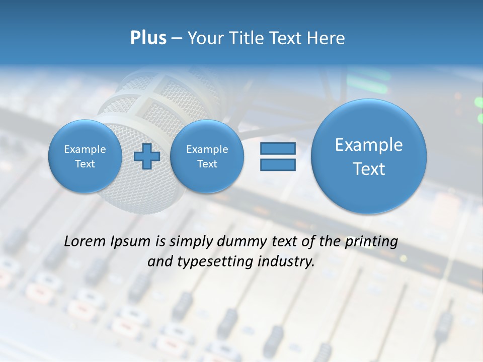 Mic Communication Panel PowerPoint Template