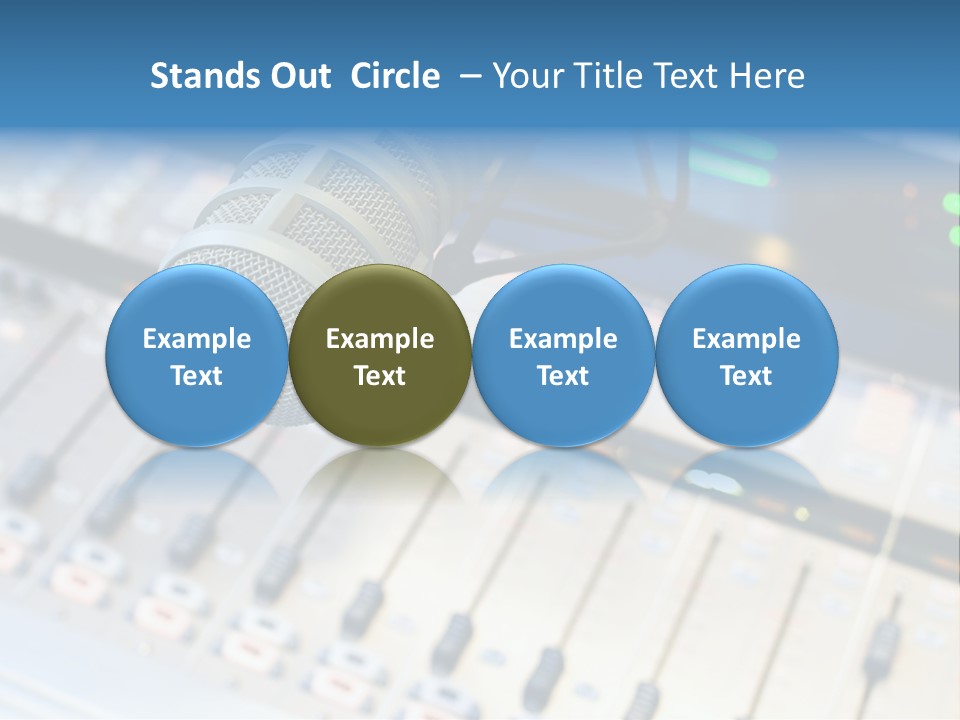 Mic Communication Panel PowerPoint Template