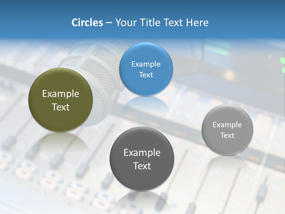 Mic Communication Panel PowerPoint Template