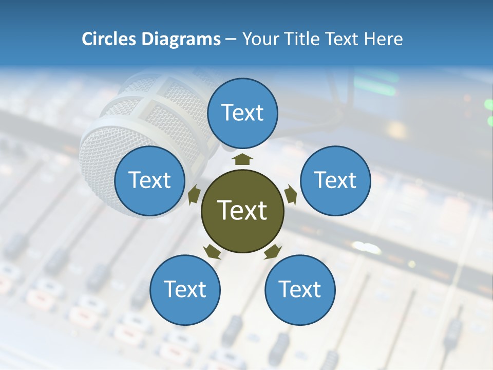 Mic Communication Panel PowerPoint Template