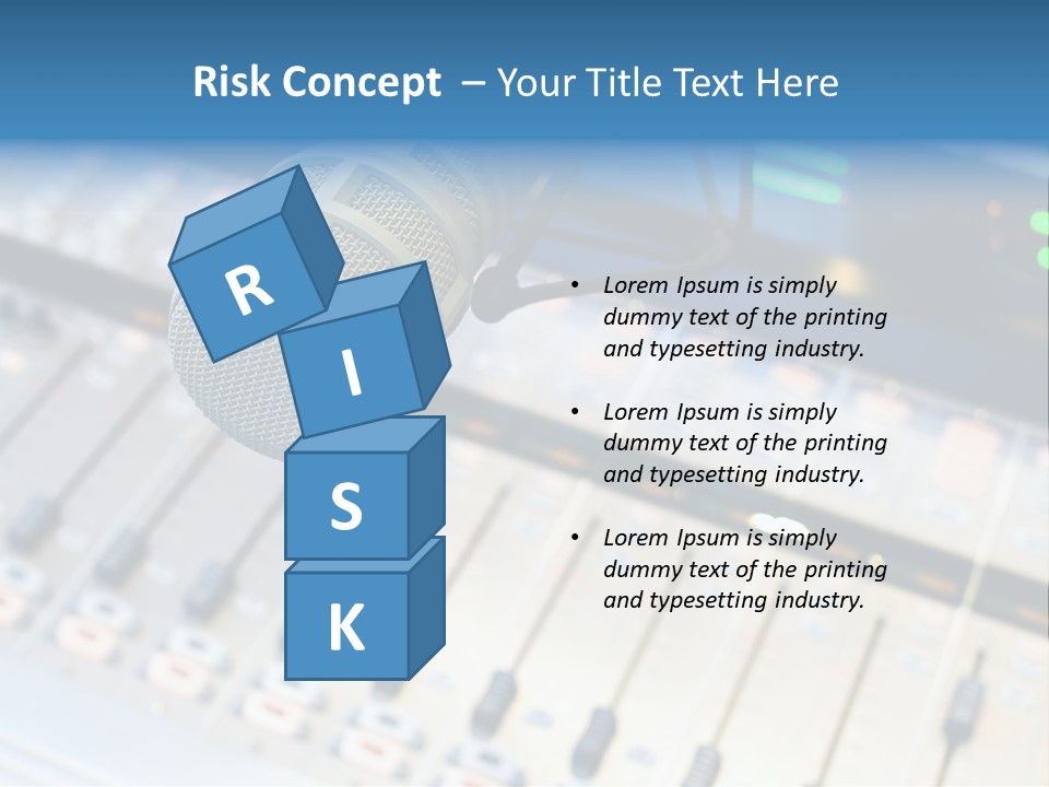 Mic Communication Panel PowerPoint Template