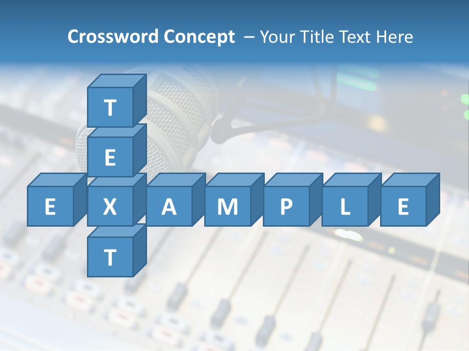 Mic Communication Panel PowerPoint Template