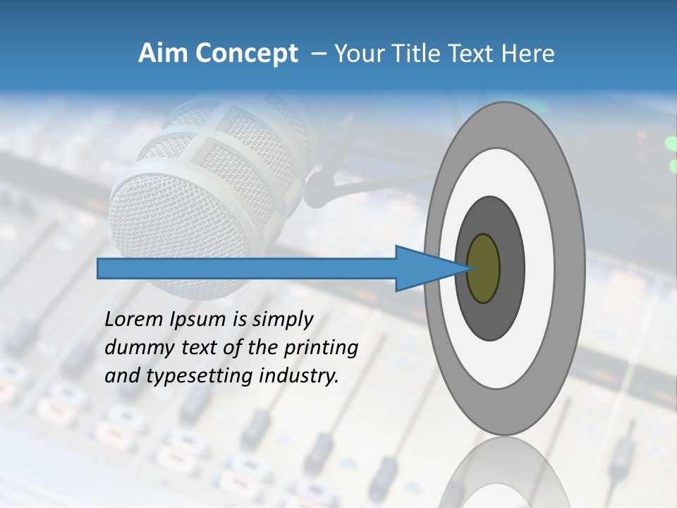 Mic Communication Panel PowerPoint Template