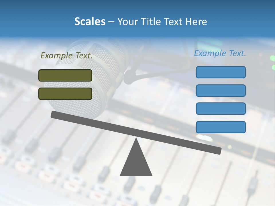 Mic Communication Panel PowerPoint Template