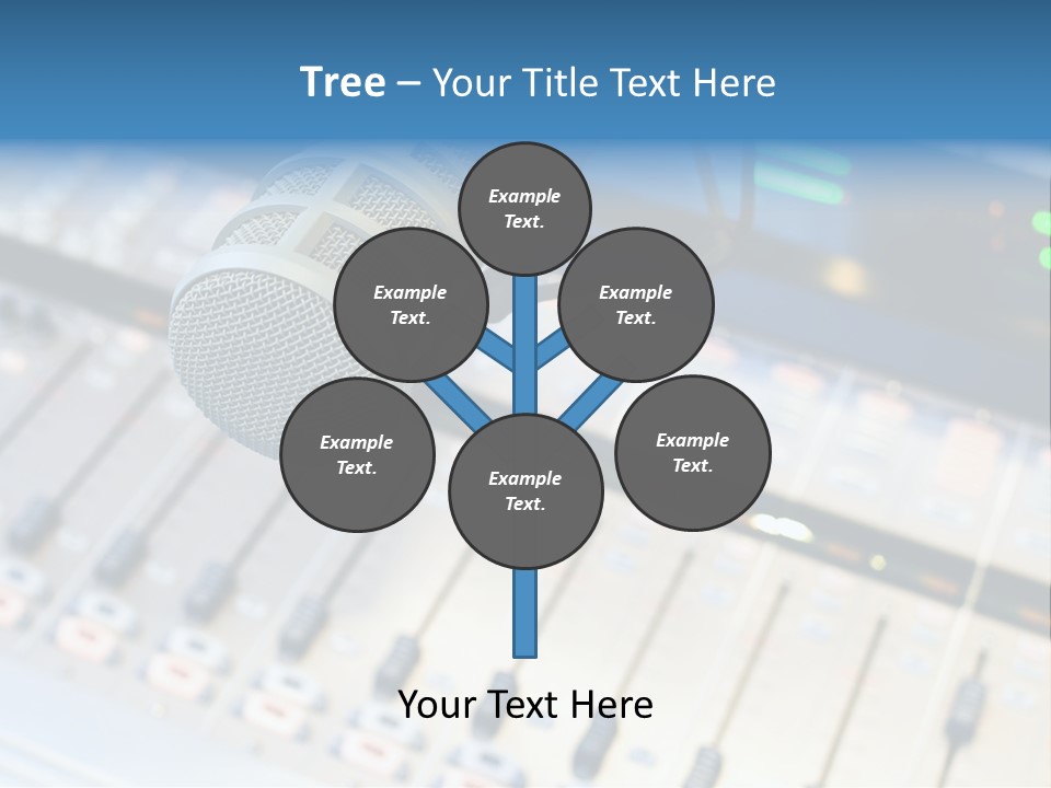 Mic Communication Panel PowerPoint Template